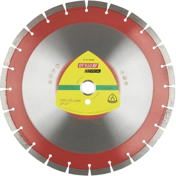Алмазный диск KLINGSPOR 350X3,2X25,4/24E/12/S/DT/SPECIAL/DT910BF