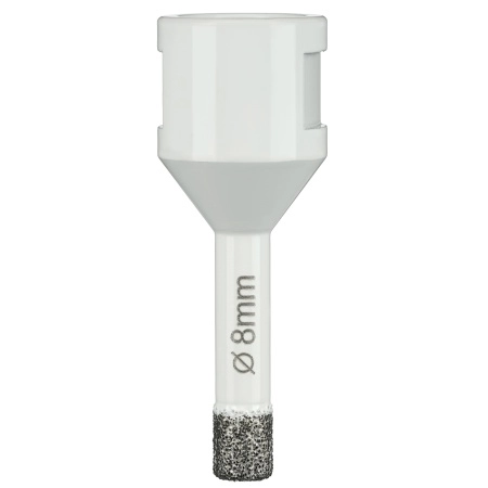 Алмазная коронка по керамограниту, керамике и камню 8 мм Universal Diamond Industrial, вакуумная пайка, M14