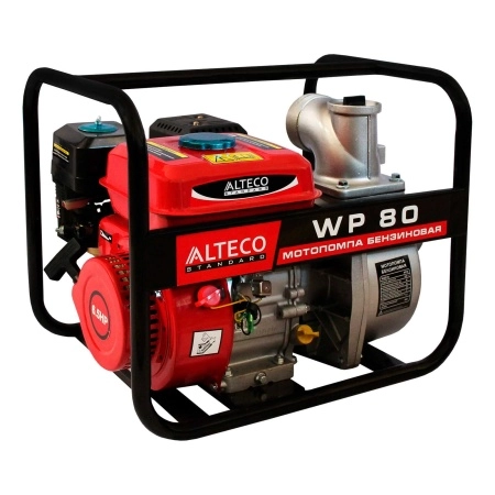 фото мотопомпа бензиновая wp80 alteco