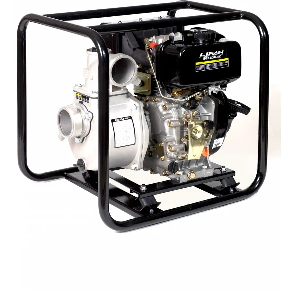 фото мотопомпа lifan 80zb30-4с diesel